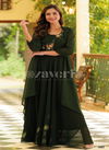 Zaveri Qalb Stylist Designer Party Wear Wholesale Gown Catalog
